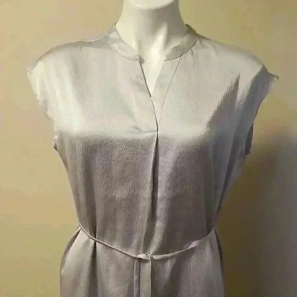 Banana Republic Textured Satin Midi Dress - Picture 3 of 15